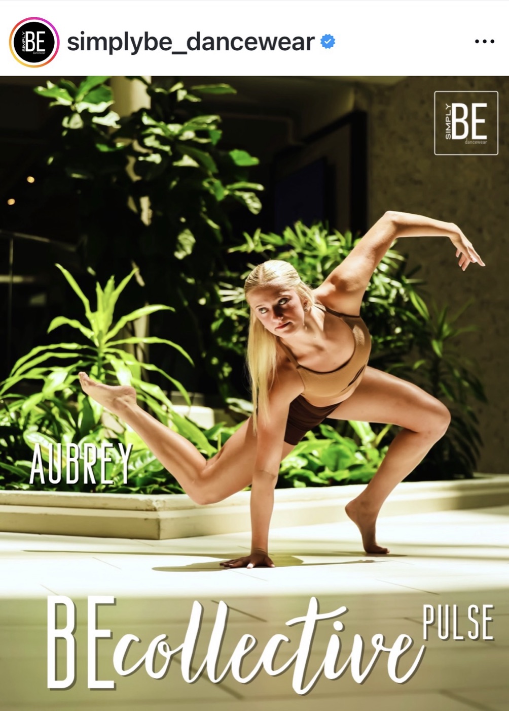 SimplyBE Dancewear BEcollective Pulse feature of Aubrey